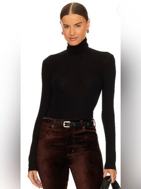 AGOLDE Pascale Black Turtleneck- XS